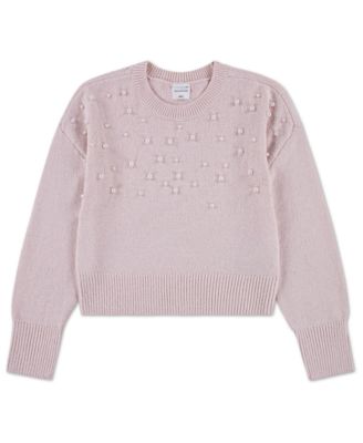 Girls' Sparkle Crew Sweater
