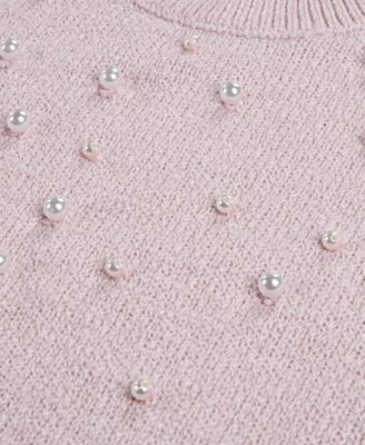 Girls' Sparkle Crew Sweater