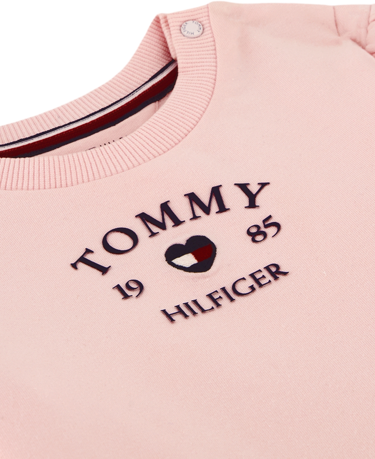 Tommy Hilfiger Baby Girls' Fleece Top and Pants, 2-Piece Set