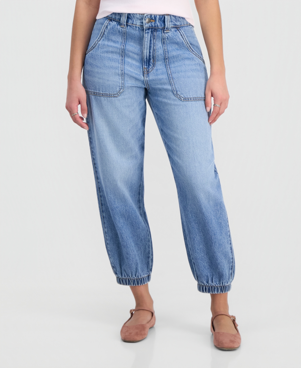 Celebrity Pink Juniors' High Rise Denim Joggers