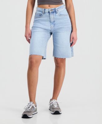 Juniors' High Rise Denim Fashion Jorts