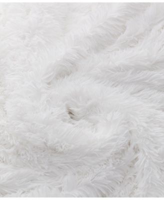 Soft and Fuzzy Reversible Shaggy Throw, 60" x 70"