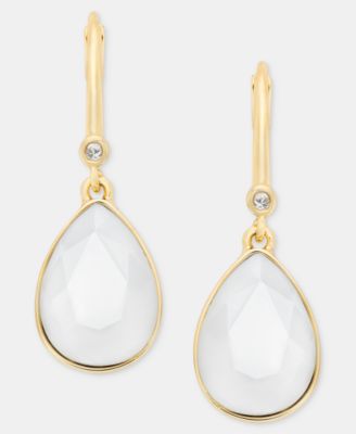 Dynamic Teardrop Stone Drop Earrings