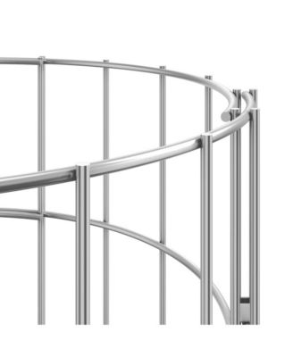 Gabion Raised Bed Silver Galvanized steel Medium Durable