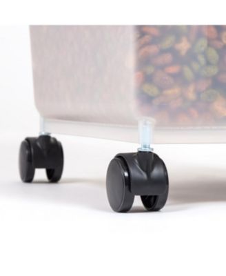 32.5qt/25lbs Pet Food Container with Sealed Top, Black