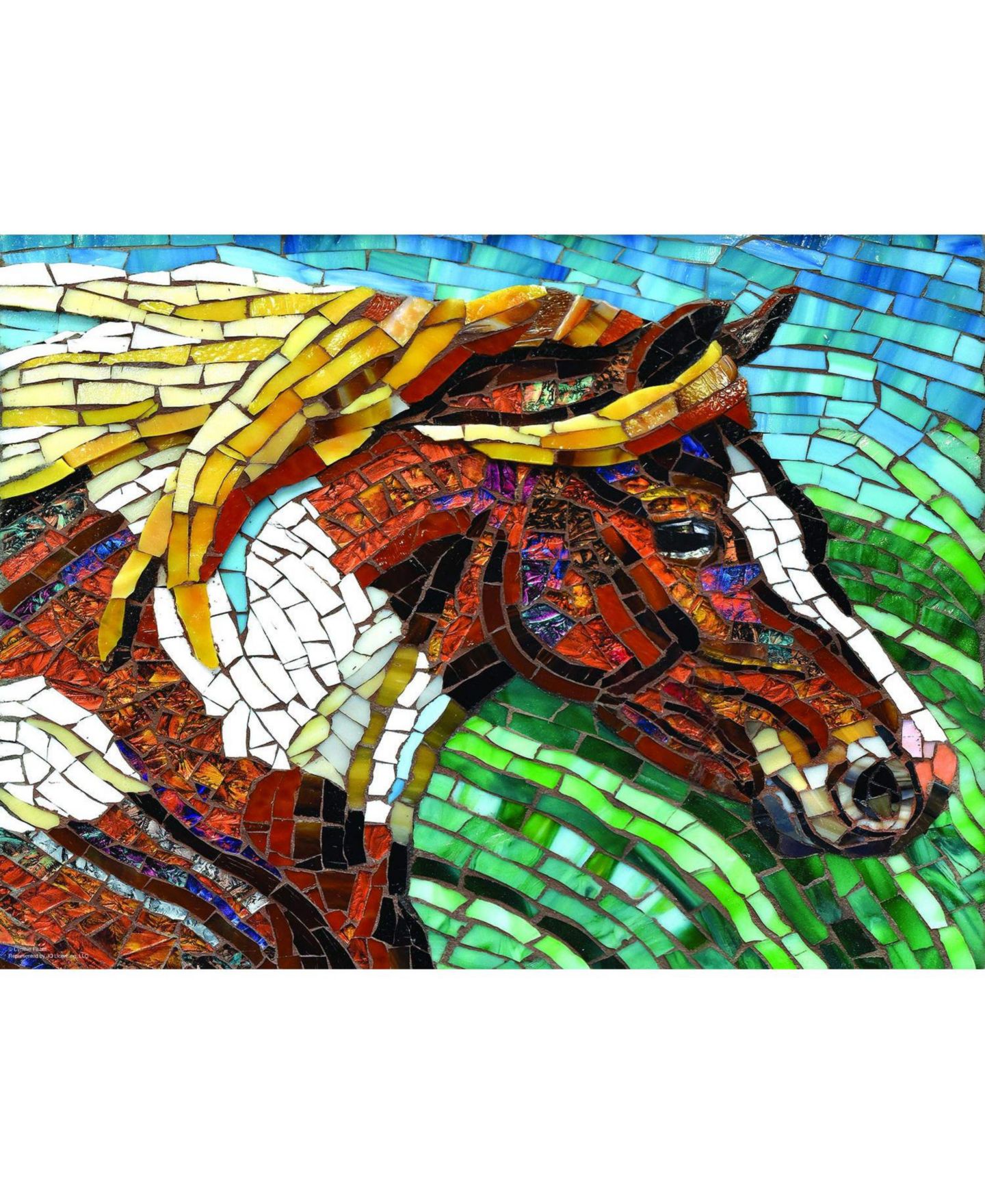 Пазл SunsOut Stained Glass Horse 1000 piece Jigsaw Puzzle for Adults — фото 3