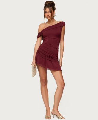 Women's Gesibelle Off Shoulder Mesh Mini Dress