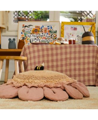 Floor Cushion Pink Daisy