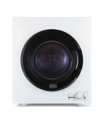 BLACK+DECKER BCED26 Compact Dryer for Standard Wall Outlet, Small, 5 Modes, Load Volume 8.8 lbs