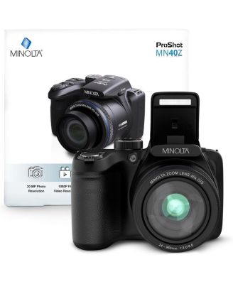 MINOLTA ProShot MN40Z 20 MP Digital Camera w/40x Optical Zoom and FHD Video