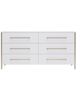 Emila 3-Pc. Queen Bed Set Upholstered Queen Bed, 2-Drawer Nightstand and Dresser