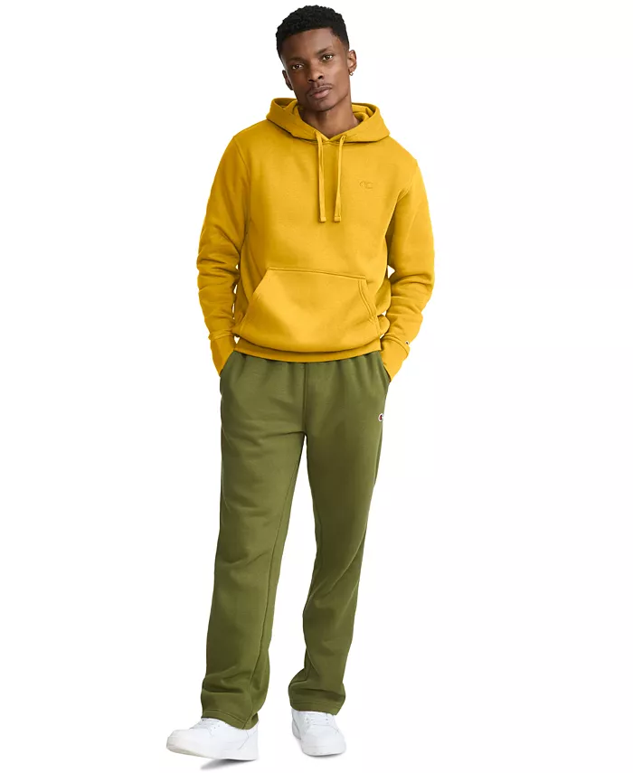 Men's Dark Green Kangaroo Pocket Hoodie - thumbnail 5