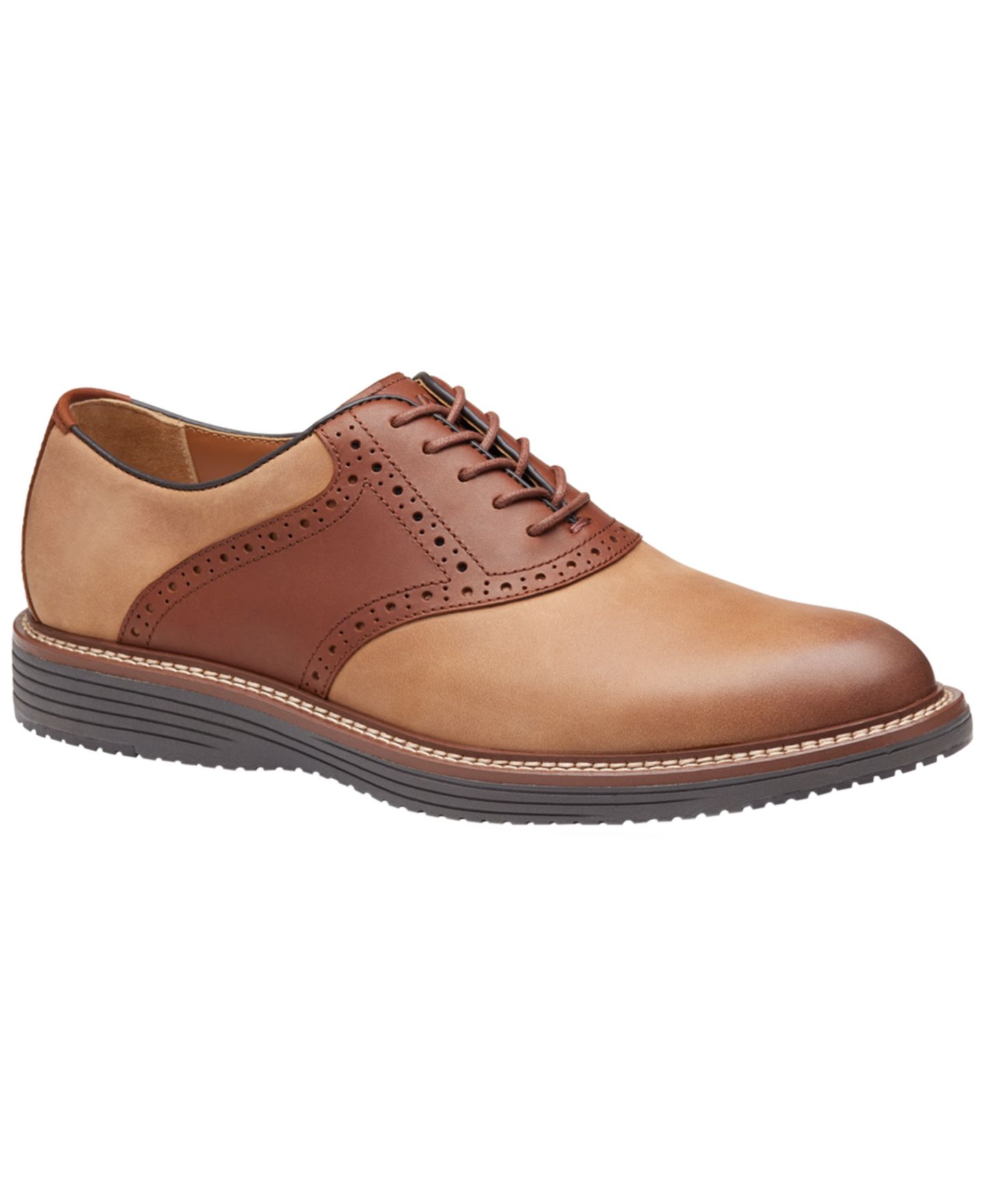 Мужские кроссовки Johnston & Murphy Upton Saddle Casual, цвет: Коричневый — фото 1