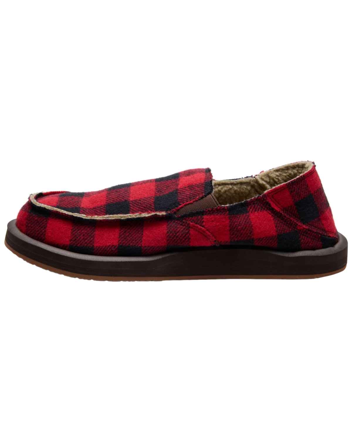 Sanuk Men's Donny Plaid Buffalo Chill Slip-On Loafers