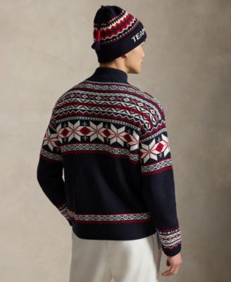 Men's Team USA Wool Quarter-Zip Sweater