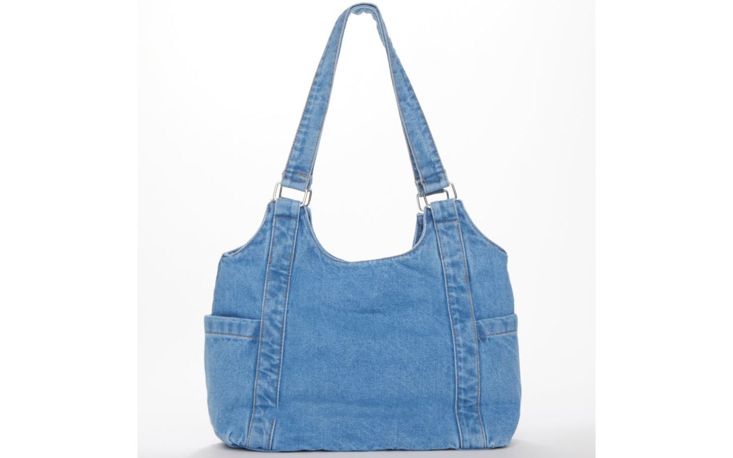 Женская сумка SUSU Denim Shoulder Hobo Casual Everyday Purse, цвет: Синий — фото 5