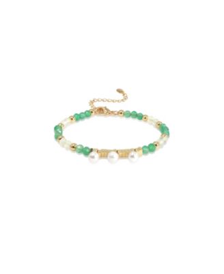Retro Chic Poseidon Bracelet - Green white gold 139$