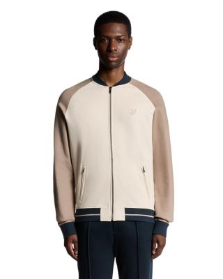 Men's Interlock Contrast Raglan Bomber Jacket