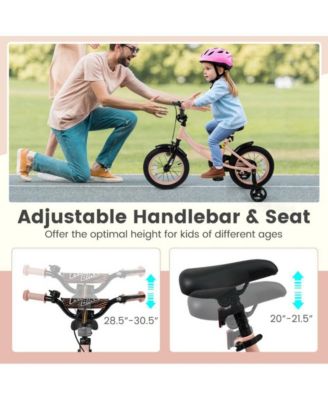 14 Inch Kids Bike with Adjustable Training Wheels