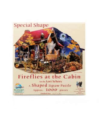 Fireflies at the Cabin 1000 piece Jigsaw Puzzle for Adults Special Shape Halloween