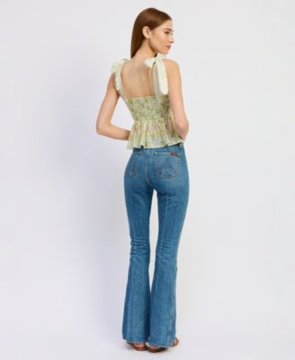 Women's Claire V-Neck Peplum Top