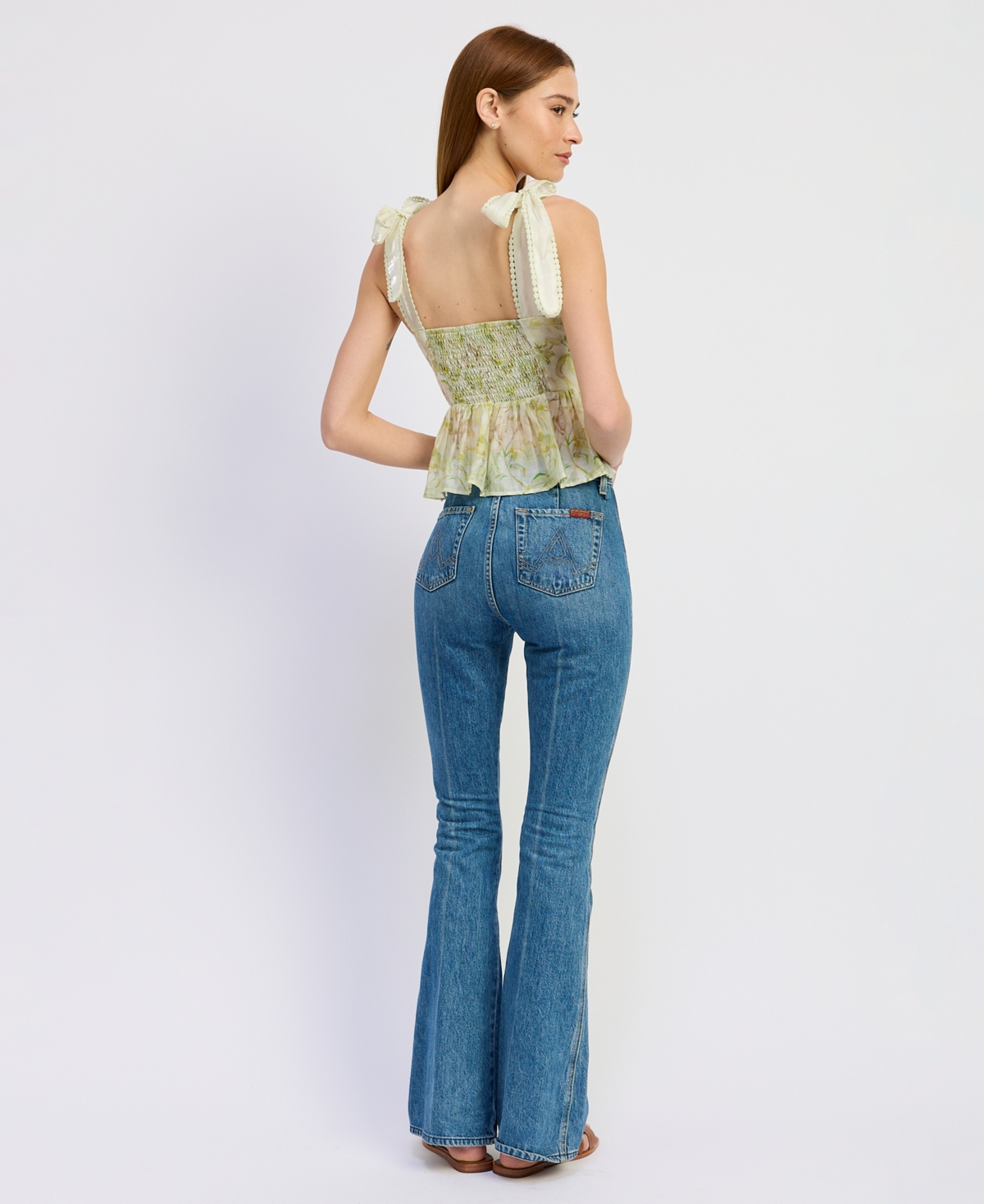 En Saison Women's Claire V-Neck Peplum Top