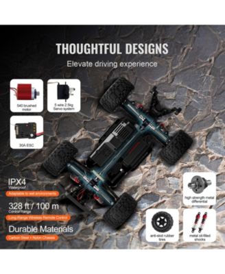 1:10 Scale RC Monster Truck with Dual Batteries & High Torque