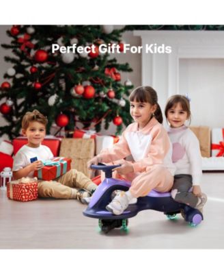 Electric Wiggle Car Ride-On with LED Wheels and Music