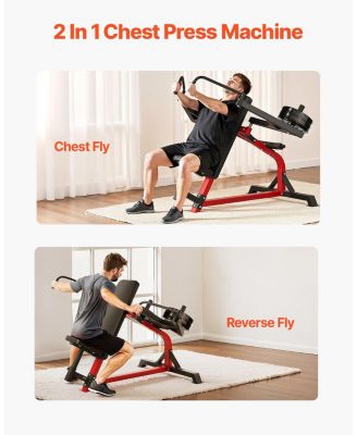 Incline Chest Fly and Rear Delt Fly Machine, Adjustable Upper Body Strength Trainer for Home Gym, 450 lb Capacity