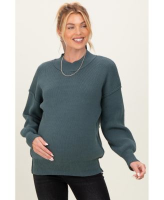 Maternity Wide Neck Drop Shoulder Sweater