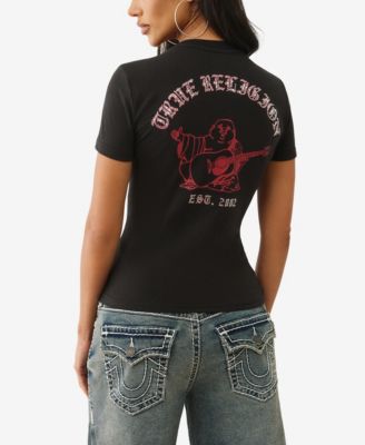 Women's Crystal Crew Neck T-Shirt