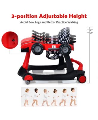 Kids 4-in-1 Foldable Activity Push Walker with Adjustable Height
