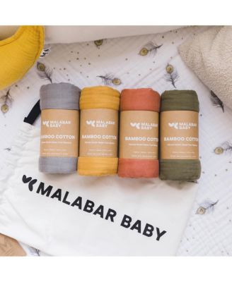 Baby Malabar Swaddle Set - 4 Pack Gift Set