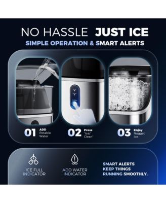 35-lb Ice Per day Nugget/Pebble Ice Maker ( Silver )