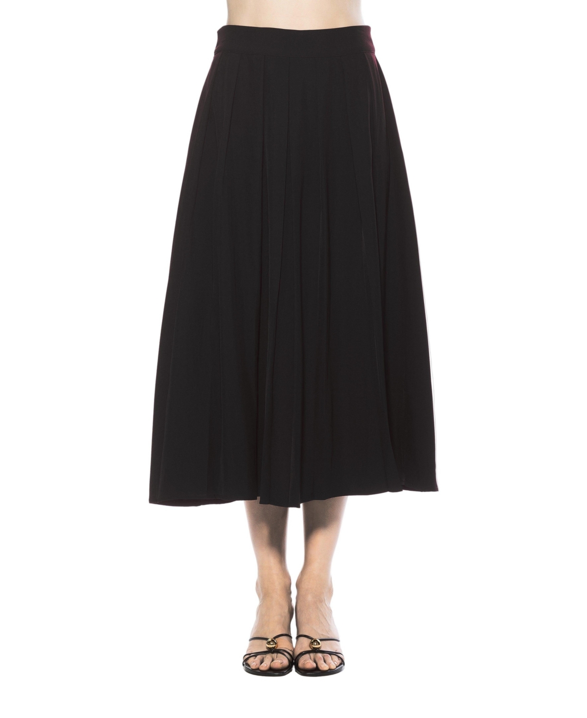 Alexia Admor Women's Oren Long Pleated Midi Skirt