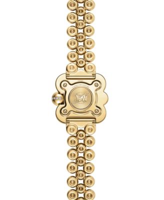 Women's Atmosphere Crystal Swiss Quartz 18k Gold-Plated Stainless Steel Watch, 30mm