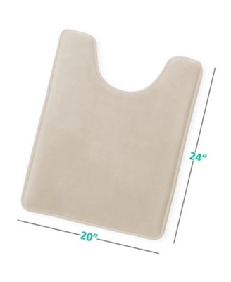 Non-Slip, Ultra Soft Plush, Memory Foam Bath Rug - Contour 24"x20"