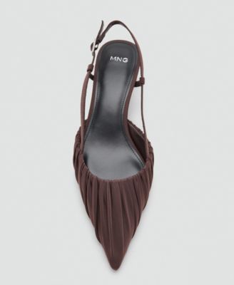 Women's Ruched Kitten-Heel Shoes