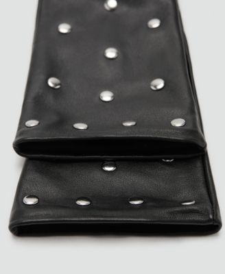 Women's Studded Leather Gloves
