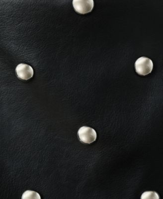 Women's Studded Faux-Leather Skirt