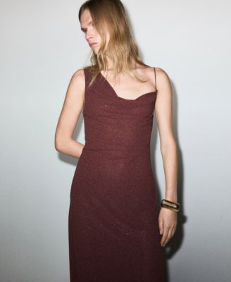 Women's Asymmetrical Rhinestone Dress