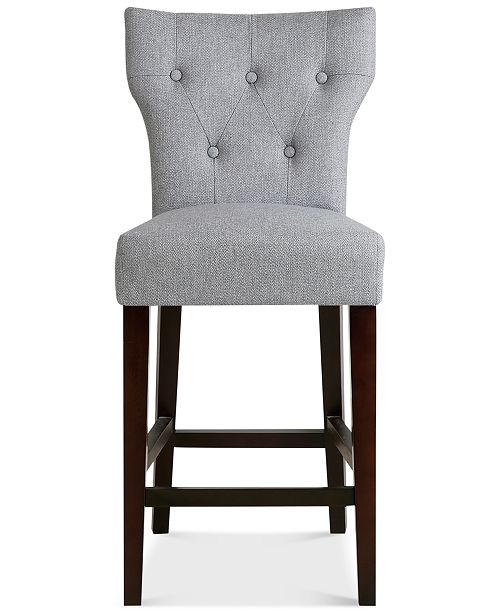 JLA Home Cohan Tufted Counter Stool, Quick Ship Furniture Macy's