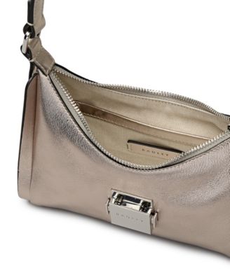 Sloane Mews Metallic Small Ziptop Shoulder Bag