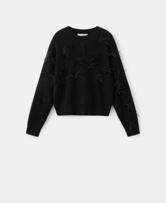 Women's Feathers Knitted Sweater
