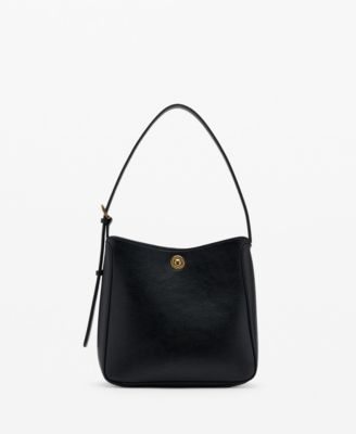Women's Metal Detail Medium Bucket Bag