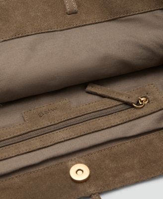 Women's Suede Leather Shopper Bag