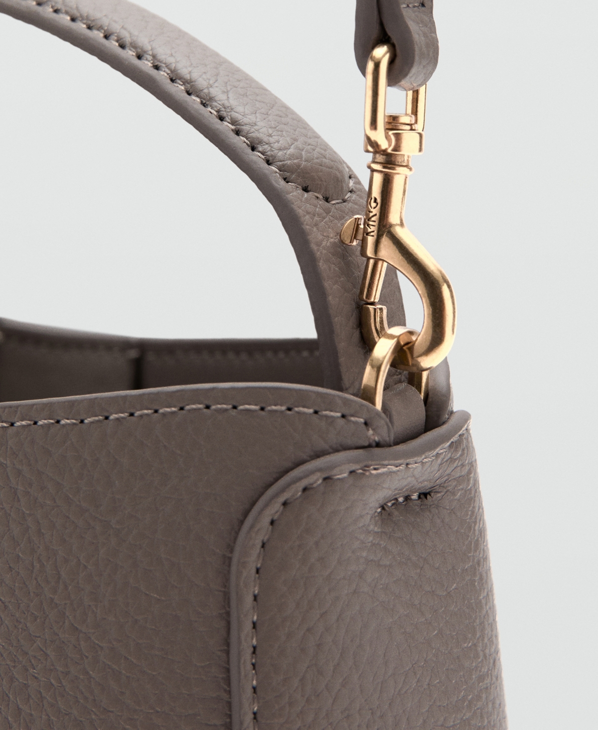 Mango Women's Metal Detail Small Bucket Bag