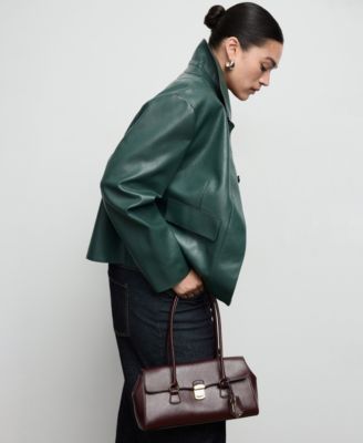 Women's Pockets Faux-Effect Jacket