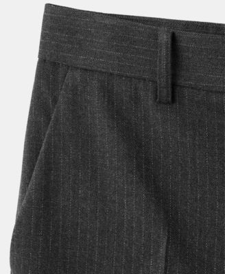 Women's Slim Cropped Pinstripe Pants