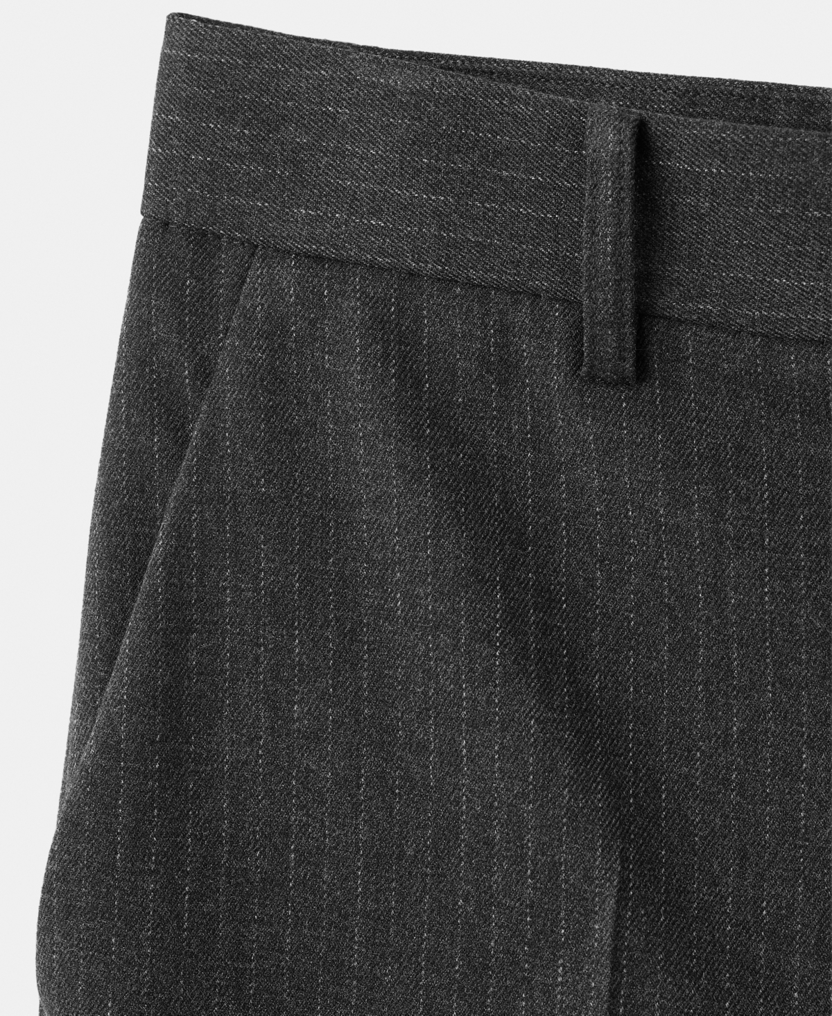 Mango Women's Slim Cropped Pinstripe Pants